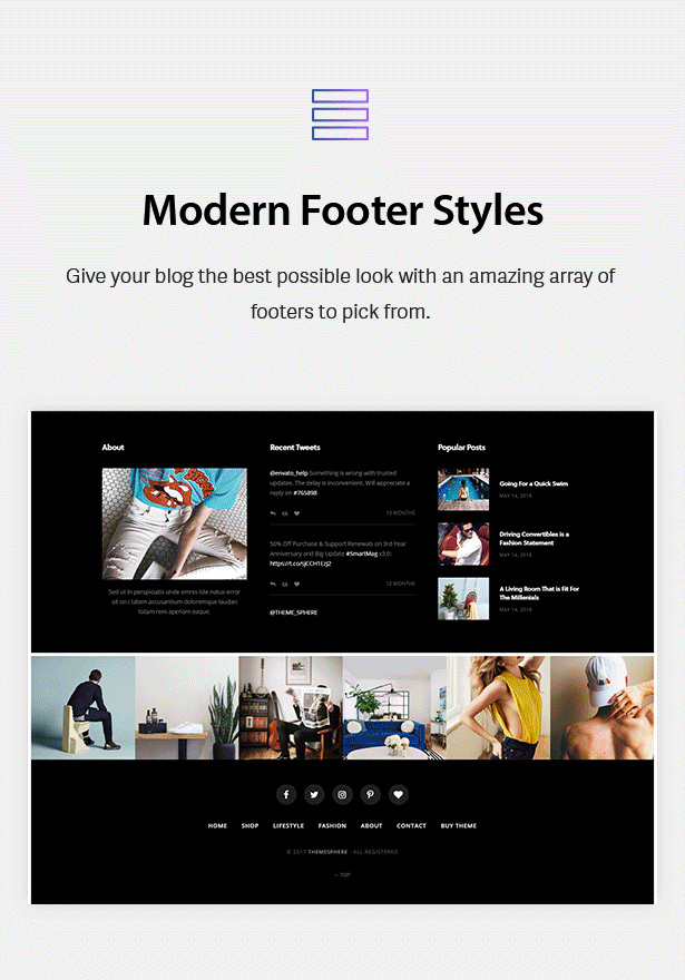 ModernFooter Styles