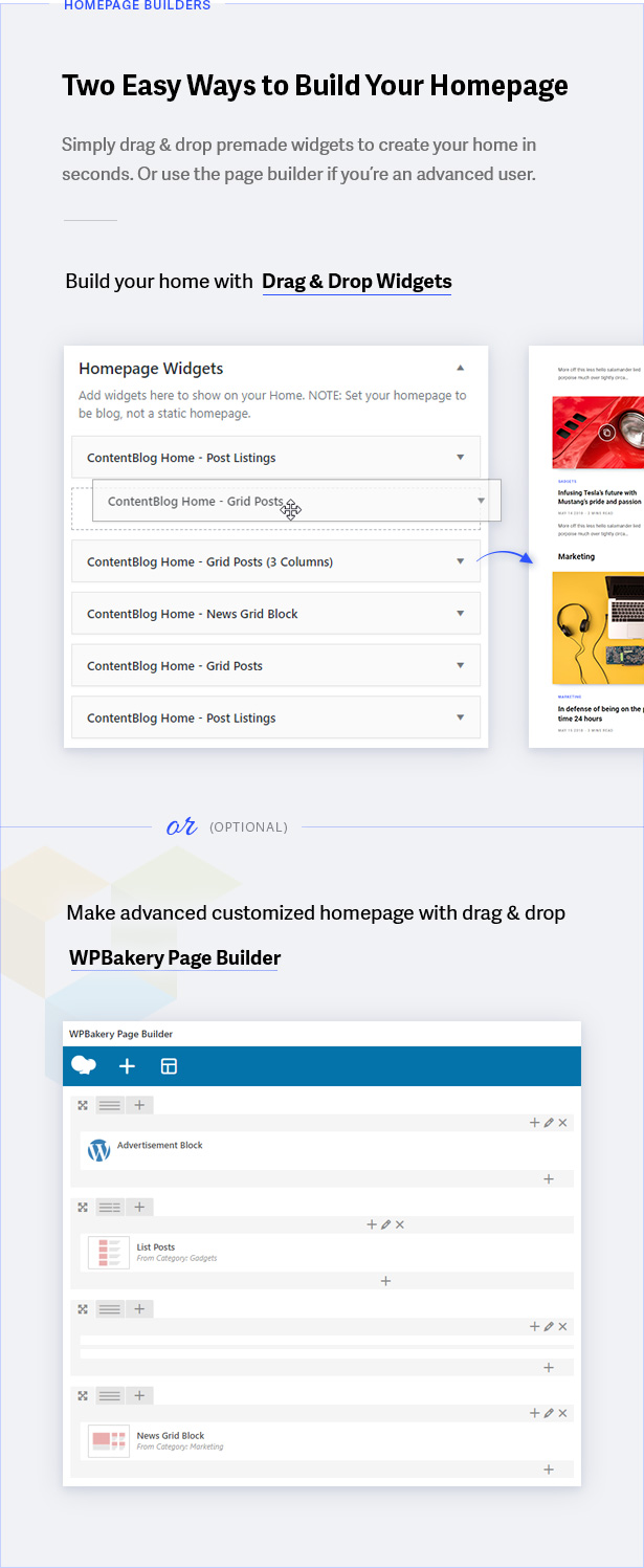 Homepage Builders