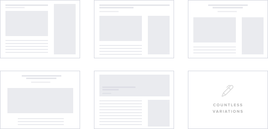 Post Layouts Wireframe